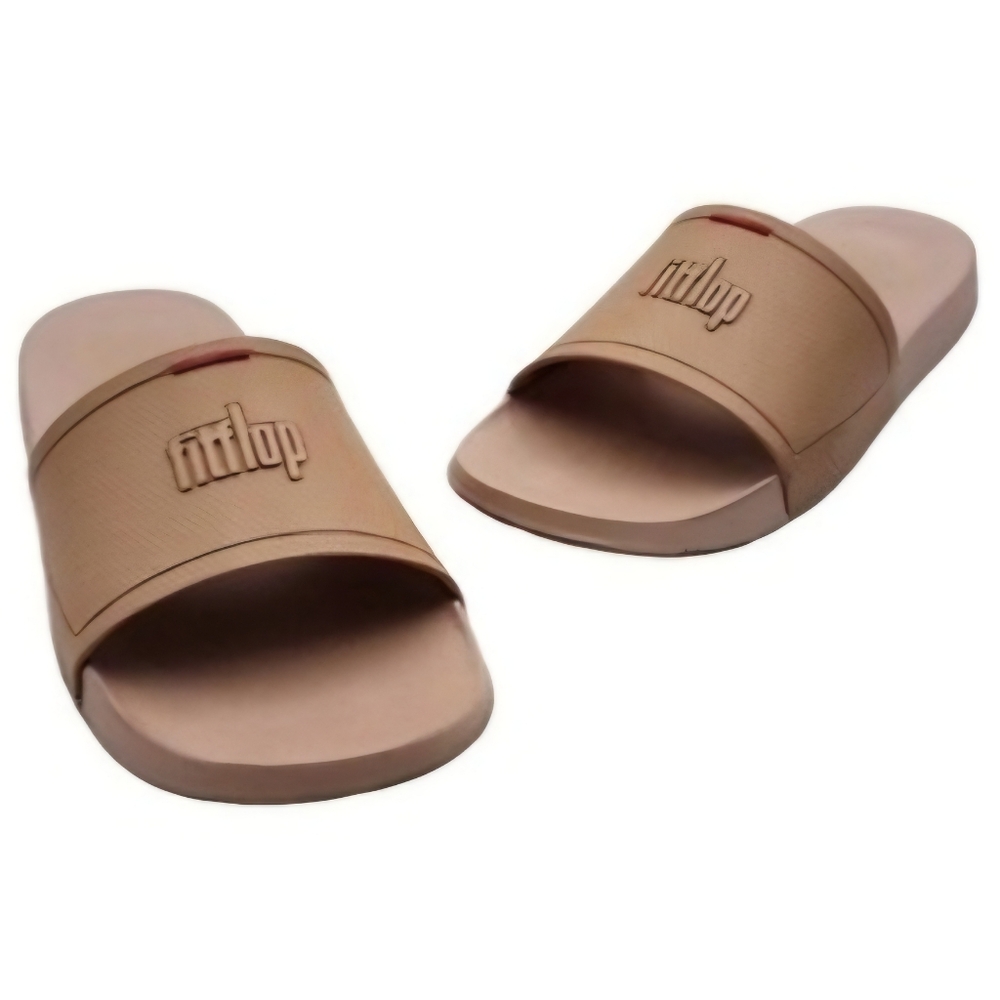 Fitflop IQushion Mens Sandals Slip On Slides Creme Size EU 41 US 9